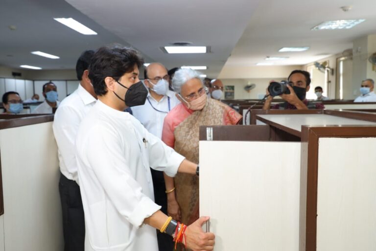 Hon’ble Union Minister of Civil Aviation & Steel and Hon’ble Minister of State for  Rural Development & Steel visit SAIL Corporate Office during Special Campaign 2.0